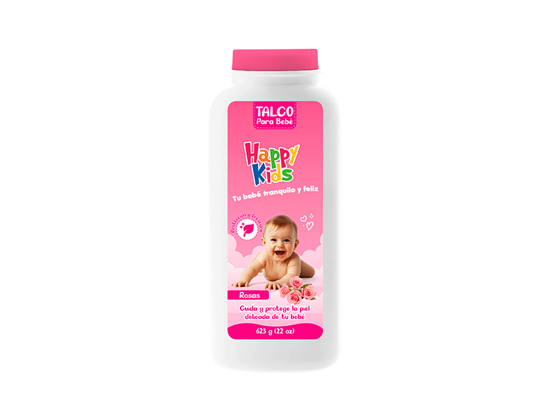 Talco para bebé / Rosas / 623g