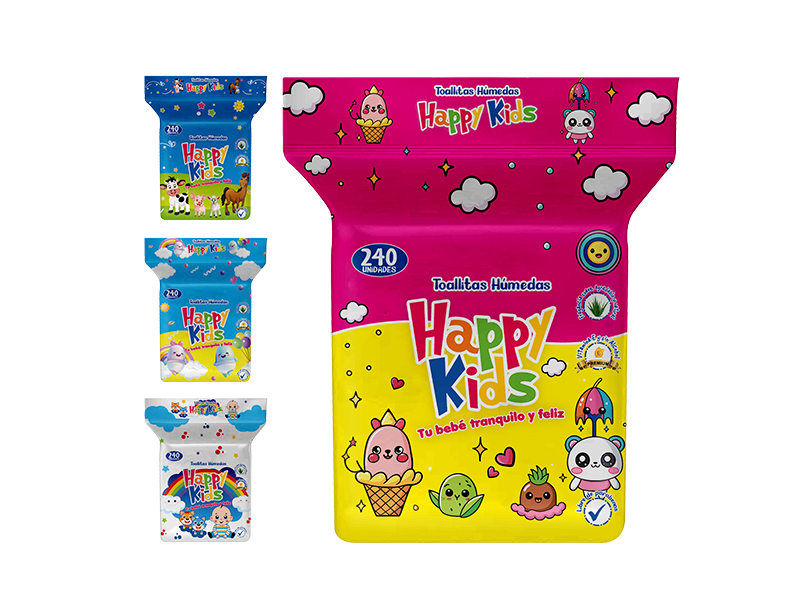 TOALLITAS HÚMEDAS HAPPY KIDS / 240 UDS
