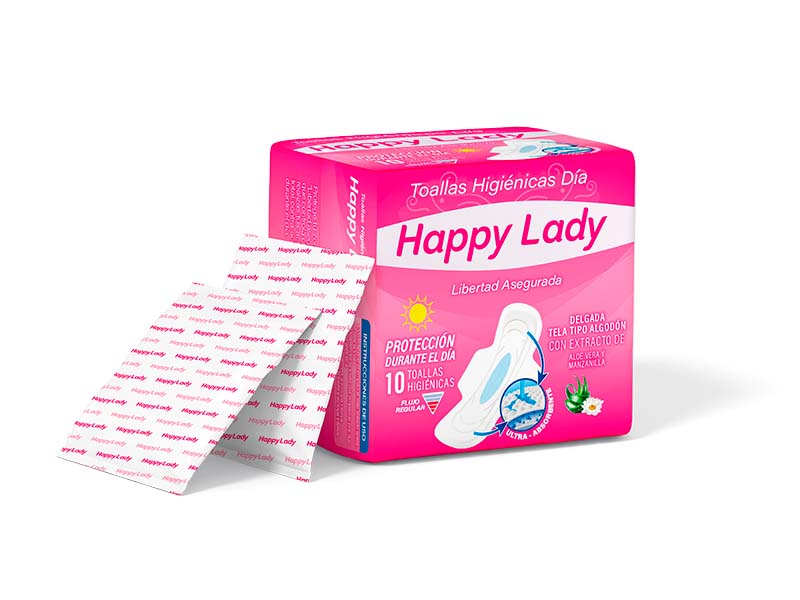 TOALLA HIGIÉNICA DE DÍA HAPPY LADY
