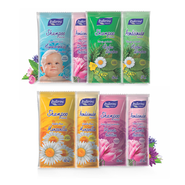 sachet shampo + acondicionador
