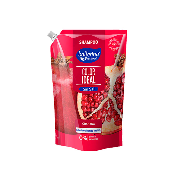 shampo sin sal granada doy pack 900 ml