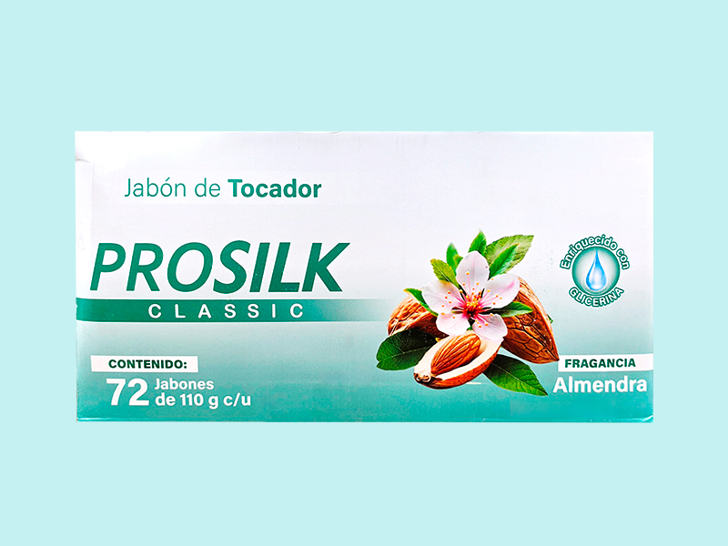 Jabon de tocador PROSILK 110gr - ALMENDRA