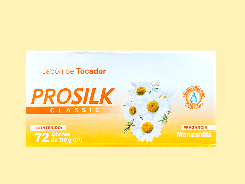 Jabon de tocador PROSILK 110gr - MANZANILLA