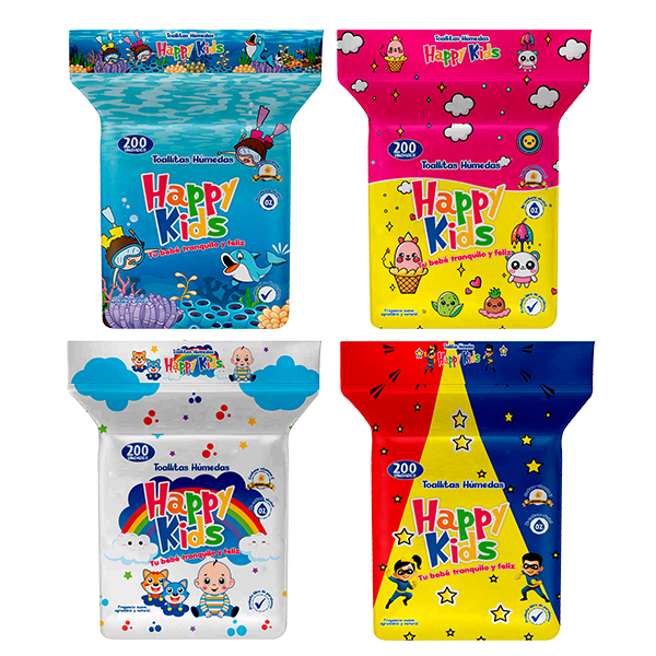TOALLITAS HÚMEDAS HAPPY KIDS / 200 Uds