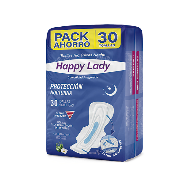 Toallas Higiénicas de noche - 30pcs