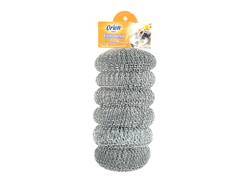 Estropajo de acero con malla - Orión 40G